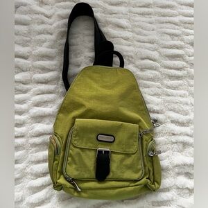Versatile Green Sling Backpack